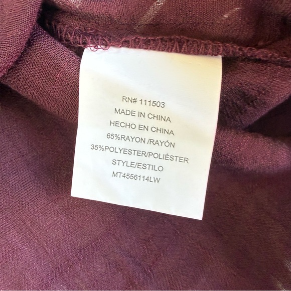 Lily White Mauve Off-Shoulder Blouse - Picture 4 of 6